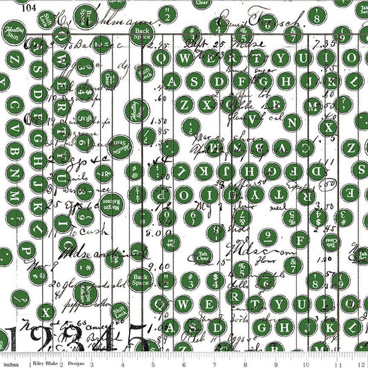 Sew Journal Deconstructed Type Green Fabric