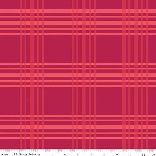 Riley Blake Heirloom Red Plaid Berry Fabric