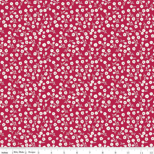 Riley Blake Heirloom Red Ditsy Berry Fabric