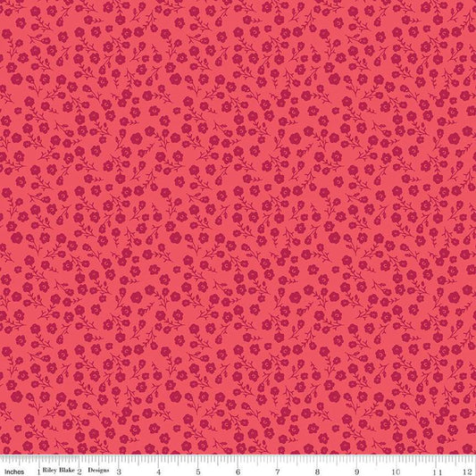 Riley Blake Heirloom Red Ditsy Red Fabric