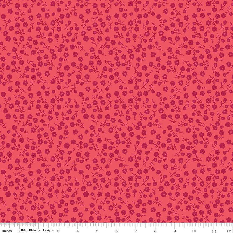 Riley Blake Heirloom Red Ditsy Red Fabric