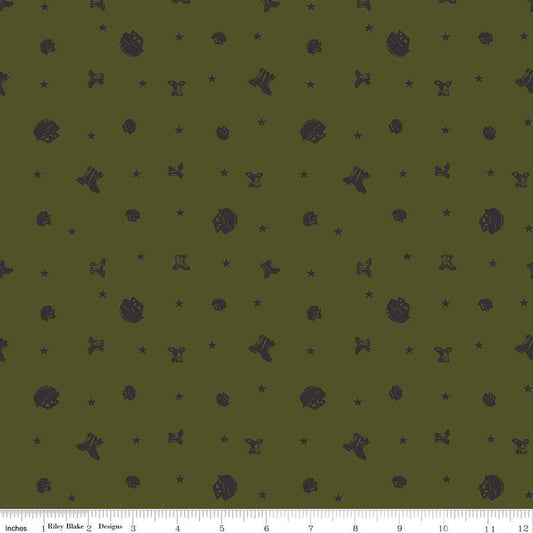 Riley Blake Coming Home Elite Soldiers Green Fabric