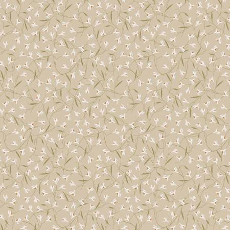 Threads of Grace - Snow Drop - Taupe - Yardage