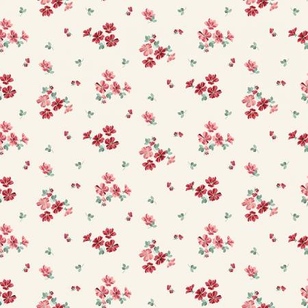 Love You Always Flower Toss Cream Yardage