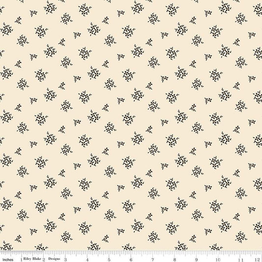 Morning Latte - Ditsy - Latte - Yardage