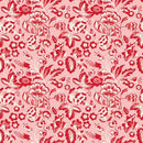 Letters to Cupid -Main Pink - Yardage