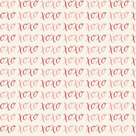 Letters to Cupid - XOXO Cream - Yardage