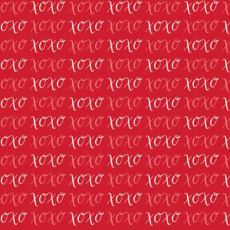 Letters to Cupid - XOXO Red - Yardage