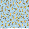 Winnie The Pooh - Toss - Blue - Yardage