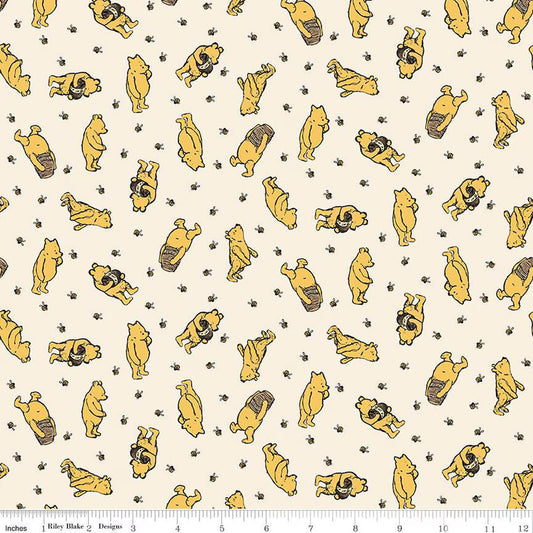 Winnie The Pooh - Toss - Cream - Yardage