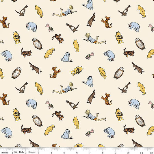 Winnie The Pooh - Characters - Cream - Yardage