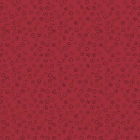 Thomas & Friends™ 80th Anniversary - Railroad Signs - Red - Yardage