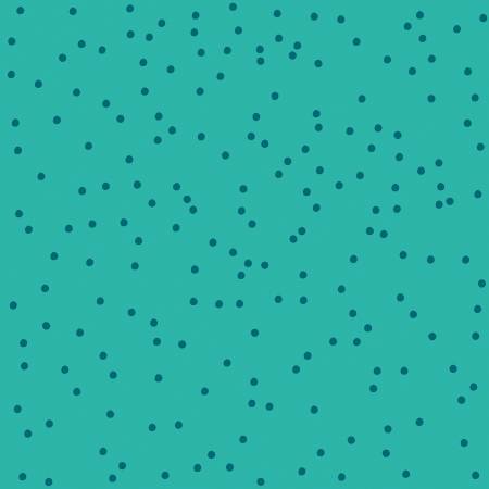 On the Dot Peacock Yardage