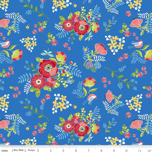 Awakening - Spring Palette - Azure - Yardage