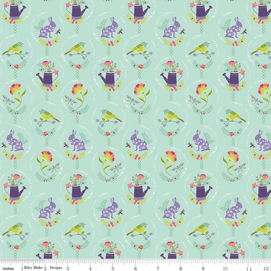 Awakening - Spring Charms - Mint - Yardage