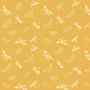 Awakening - Libellulas - Gold - Yardage