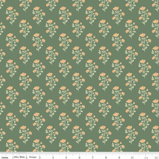 Ambleside - Flower Stems - Green - Yardage