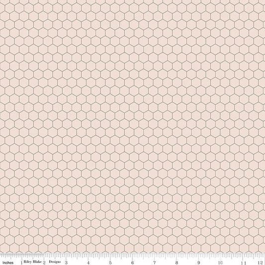 Farmer's Daughter - Chicken Wire Background - Rustic - Yardage