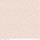 Farmer's Daughter - Chicken Tracks Background - Tea Rose - Yardage