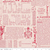 Farmer's Daughter - Farm Life Background - Tea Rose - Yardage