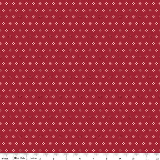Berry & Sage - Eyelet - Cherry Tart - Yardage
