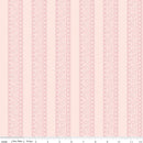Sweet Pink - Floral Stripes - Blush - Yardage