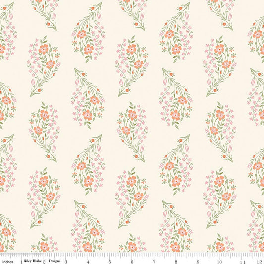 Peach Cobbler - Daydream - Cream - Yardage