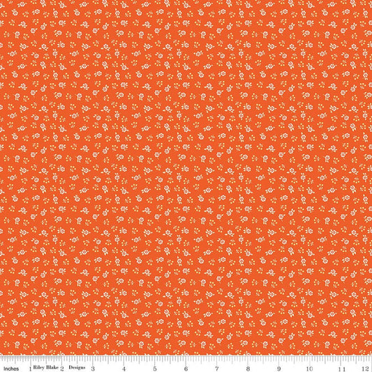 Peach Cobbler - Meadow - Orange - Yardage