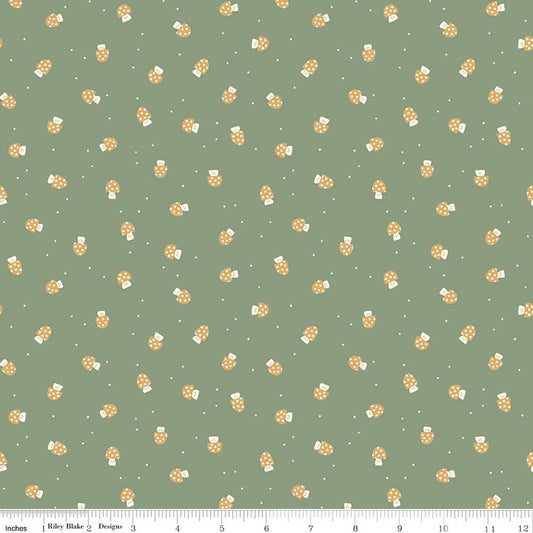 Faraway Kingdom - Mushroom Cheer - Forest - Yardage