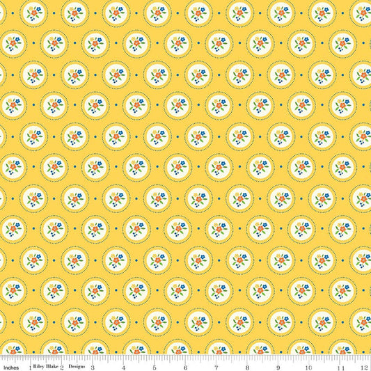 Summer's In Town - Cameo - Yellow - Yardage