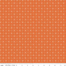 Summer's In Town - Circle Dots - Orange - Yardage