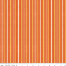Summer's In Town - Stripes - Orange - Yardage