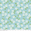 Correspondence - Hydrangeas - Aqua - Yardage