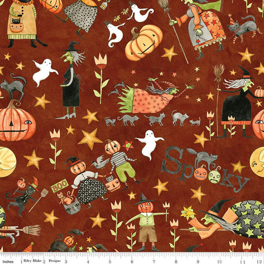 Spooky - Main - Rusty Oak - Yardage