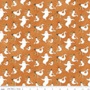Spooky - Ghosts- Orange - Yardage