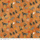 Spooky - Cats - Orange - Yardage