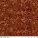 Spooky - Stars and Swirls - Rusty Oak - Yardage