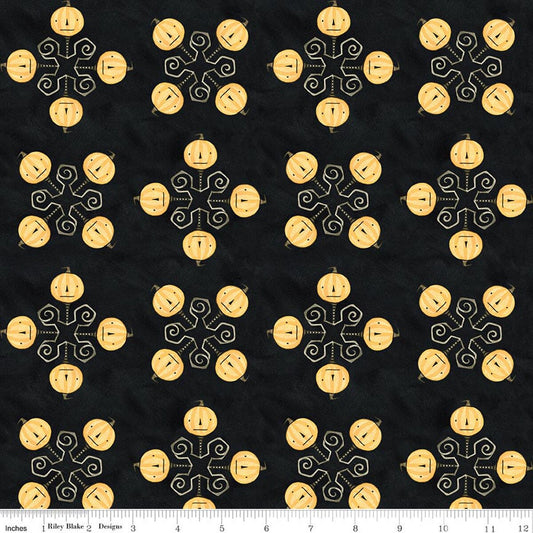 Spooky - Jacks - Black - Yardage