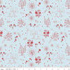 Firework Fields - Independence Toile - Light Blue - Yardage
