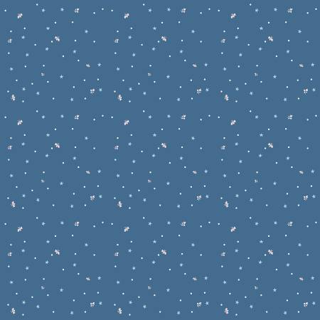 Firework Fields - Fireflies - Coastal Blue - Yardage