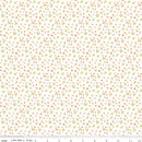 Cotton Nook - Flowers - Vintage White - Yardage
