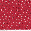 Little Ladybug - Mini Flowers - Red - Yardage