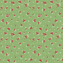 Little Ladybug - Mini Flowers - Green - Yardage