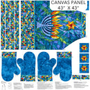 Hanukkah Lights - Apron Canvas 43"x 43" - Panel