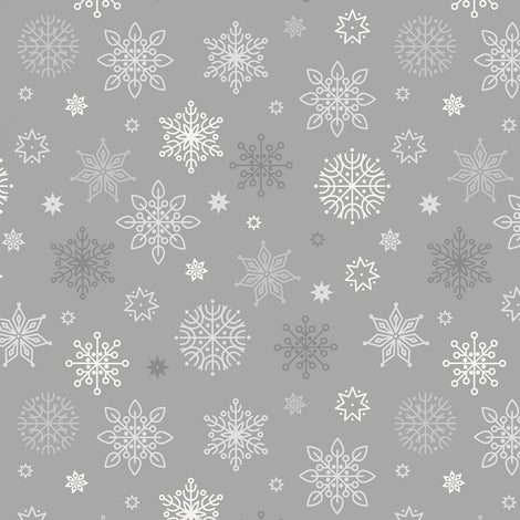 Saariselkä Snowflakes on Grey