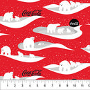 Coca-Cola® Polar Winter - Scenes - Red - Yardage