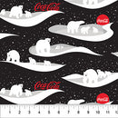 Coca-Cola® Polar Winter - Scenes - Black - Yardage
