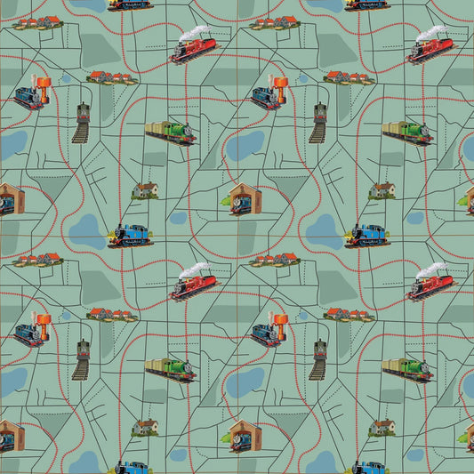 Thomas & Friends™ 80th Anniversary - Map - Green - Yardage