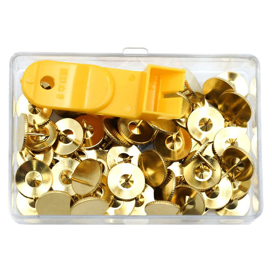 Needlecraft Thumb Tacks with Remover 60 ct