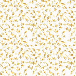 Cluck Cluck Bloom White Chicken Tracks Fabric